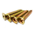 Yellow Galvanized Countersunk Flat CSK CSK Head Self Tapping Screw